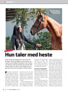 Ditte Young | Forfatter | Dyretelepatør | Clairvoyant | Equicoach | Underviser på Dyretelepatør Uddannelsen