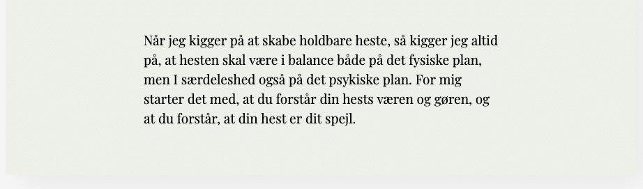Dyretelepatør Ditte Young · Malgré Tout