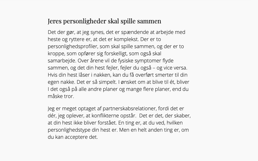 Dyretelepatør Ditte Young · Malgré Tout