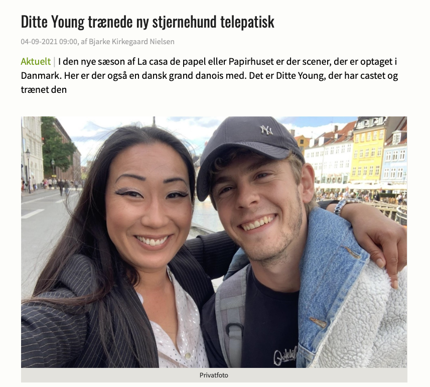 Hunden - Ditte Young trænede ny stjernehund telepatisk